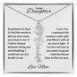 To My Daughter | Custom Birth Flower Name Necklace