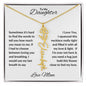 To My Daughter | Custom Birth Flower Name Necklace