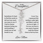 To My Daughter | Custom Birth Flower Name Necklace
