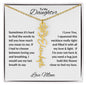 To My Daughter | Custom Birth Flower Name Necklace