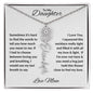 To My Daughter | Custom Birth Flower Name Necklace