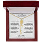 To My Daughter | Custom Birth Flower Name Necklace