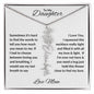 To My Daughter | Custom Birth Flower Name Necklace