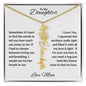 To My Daughter | Custom Birth Flower Name Necklace