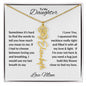 To My Daughter | Custom Birth Flower Name Necklace