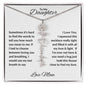 To My Daughter | Custom Birth Flower Name Necklace