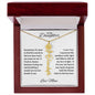 To My Daughter | Custom Birth Flower Name Necklace