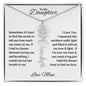 To My Daughter | Custom Birth Flower Name Necklace