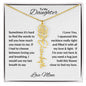 To My Daughter | Custom Birth Flower Name Necklace