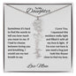 To My Daughter | Custom Birth Flower Name Necklace
