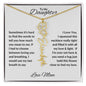 To My Daughter | Custom Birth Flower Name Necklace