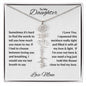 To My Daughter | Custom Birth Flower Name Necklace