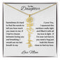 To My Daughter | Custom Birth Flower Name Necklace