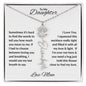 To My Daughter | Custom Birth Flower Name Necklace