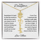 To My Daughter | Custom Birth Flower Name Necklace
