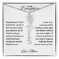 To My Daughter | Custom Birth Flower Name Necklace