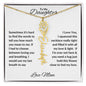 To My Daughter | Custom Birth Flower Name Necklace