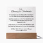 To My Beautiful Soulmate | Special LED Acrylic Plaque
