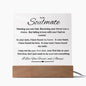 To My Soulmate | Found My Home LED Acrylic Plaque