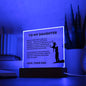 To My Daughter | Straighten Your Crown LED Acrylic