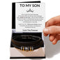 To My Son | Love You Forever Men's Bracelet