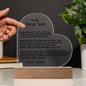 To My Son | Never Forget From Mom Acrylic LED Plaque