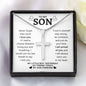 To My Son | Trust In Yourself Cross Necklace