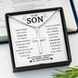 To My Son | Trust In Yourself Cross Necklace