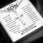 To My Son | Trust In Yourself Cross Necklace