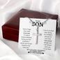 To My Son | Trust In Yourself Cross Necklace