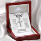 To My Son | Trust In Yourself Cross Necklace