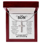 To My Son | Trust In Yourself Cross Necklace