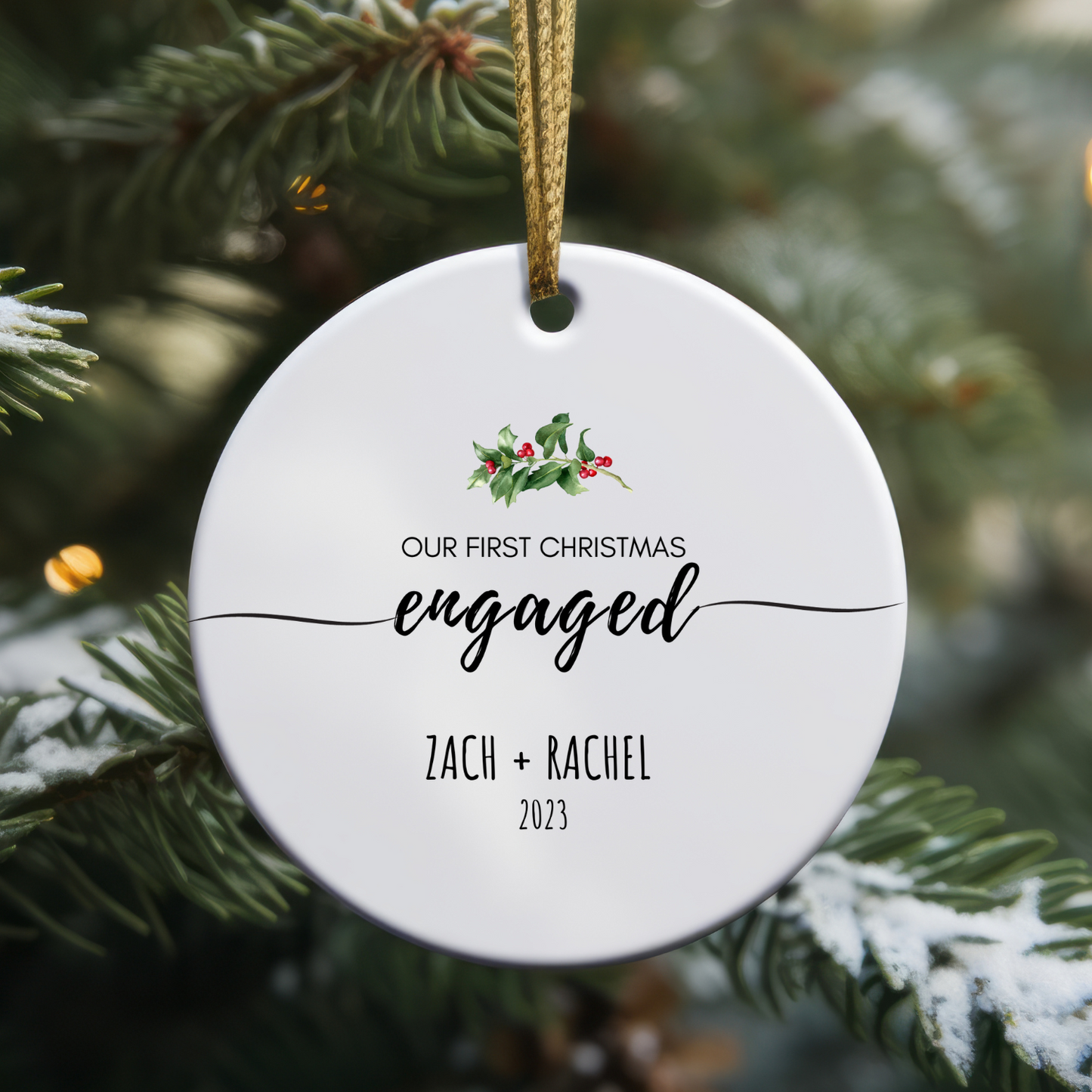 Our First Christmas Personalized Ornament