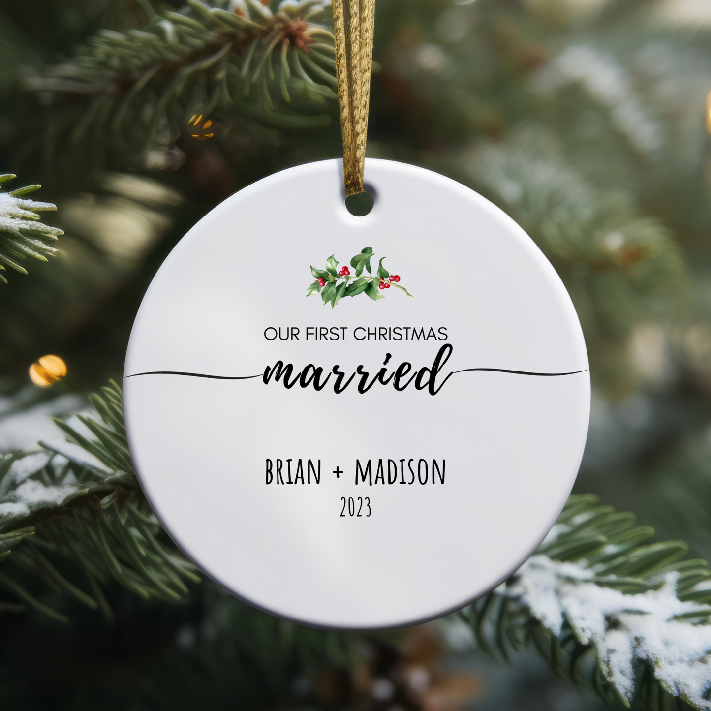 Our First Christmas Personalized Ornament