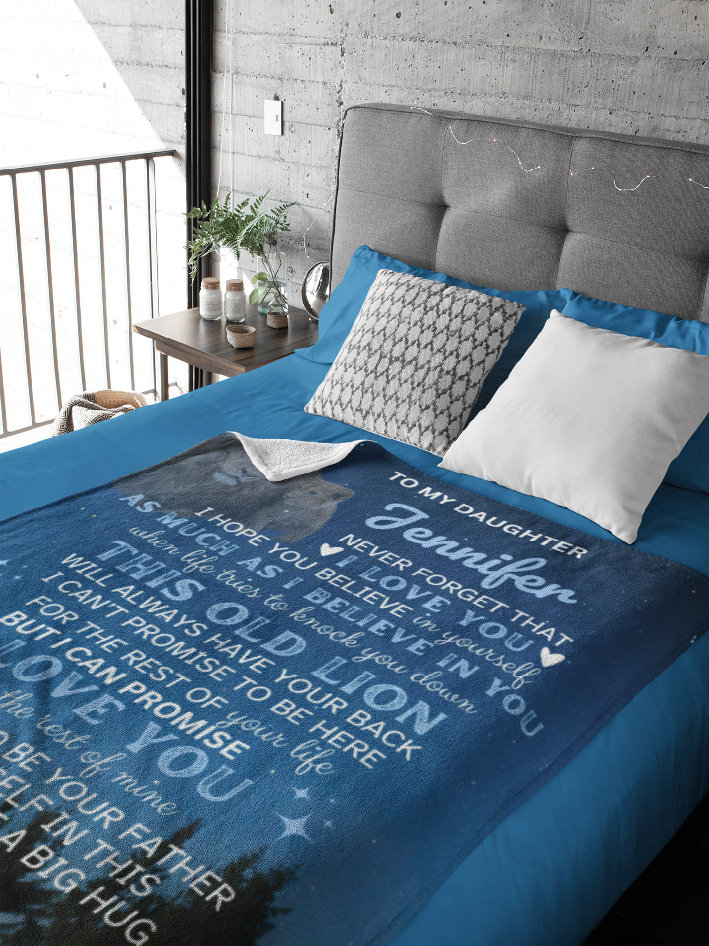 To My Daughter From Dad | I Love You Personalized Blanket