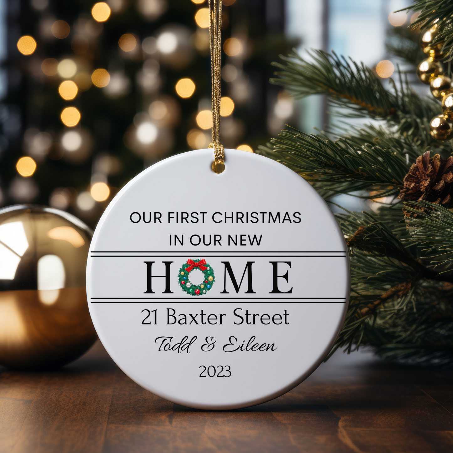 Our First Home Personalized Ornament