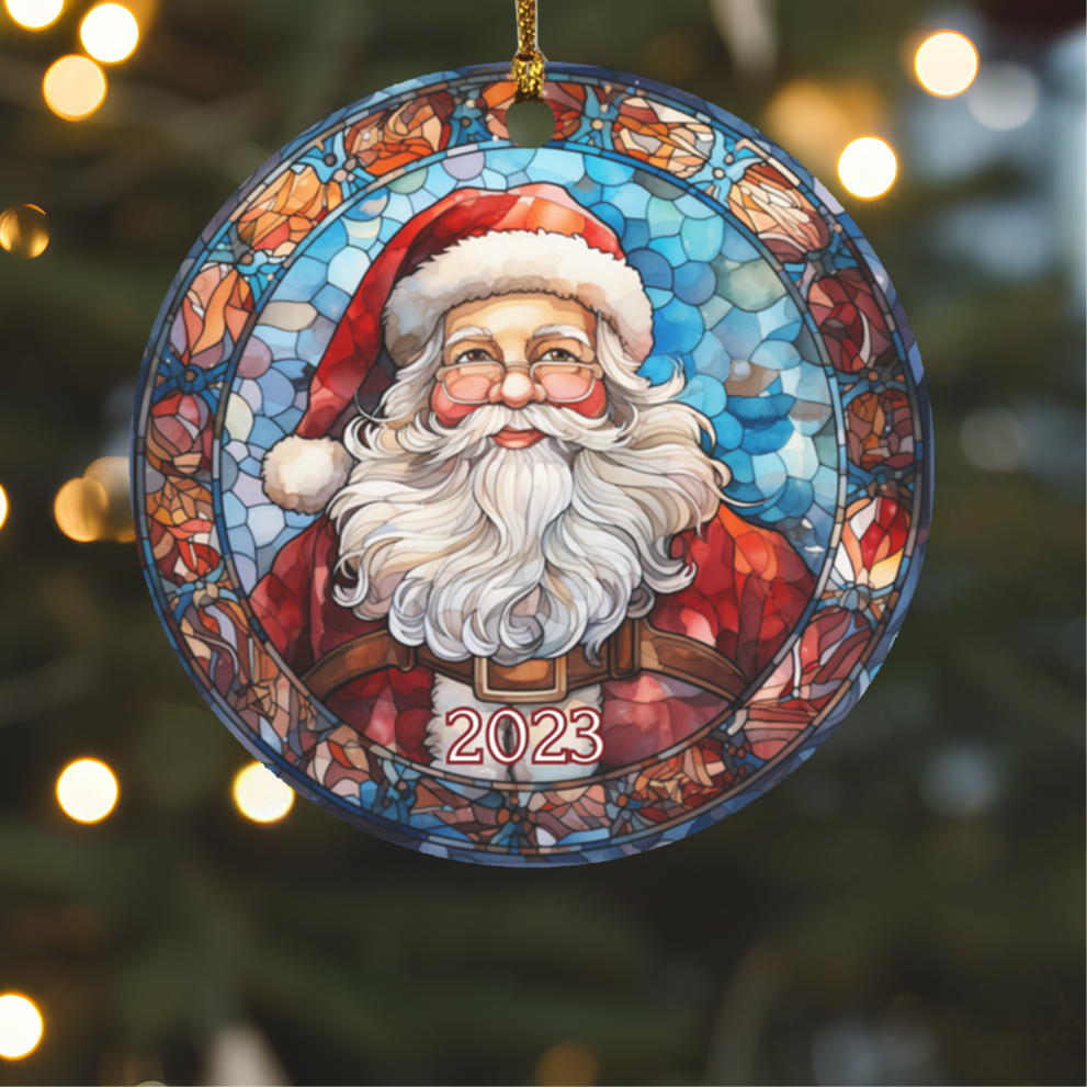 Stained Glass Christmas Ornaments