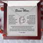 To My Bonus Mom | Held My Hand Forever Love Necklace