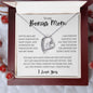 To My Bonus Mom | I Need To Say Forever Love Necklace