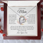 To My Loving Mom | Special Love Knot Necklace