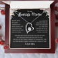 To My Bonus Mom | I Love You Forever Love Necklace
