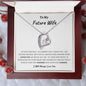 To My Future Wife | I'm Not Perfect Forever Love Necklace