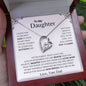 To My Daughter | Never Forget Forever Love Necklace