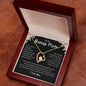 To My Bonus Mom | I Love You Forever Love Necklace