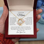 To My Loving Mom | Special Love Knot Necklace