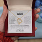 To My Loving Mom | Supported Love Knot Necklace