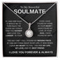 To My Beautiful Soulmate | Missing Piece Eternal Hope Necklace