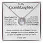 To My Granddaughter | Brave Lucky in Love Necklace