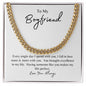 To My Boyfriend | Fall In Love Cuban Link Chain