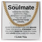 To My Soulmate | Straighten Your Crown Cuban Link Chain